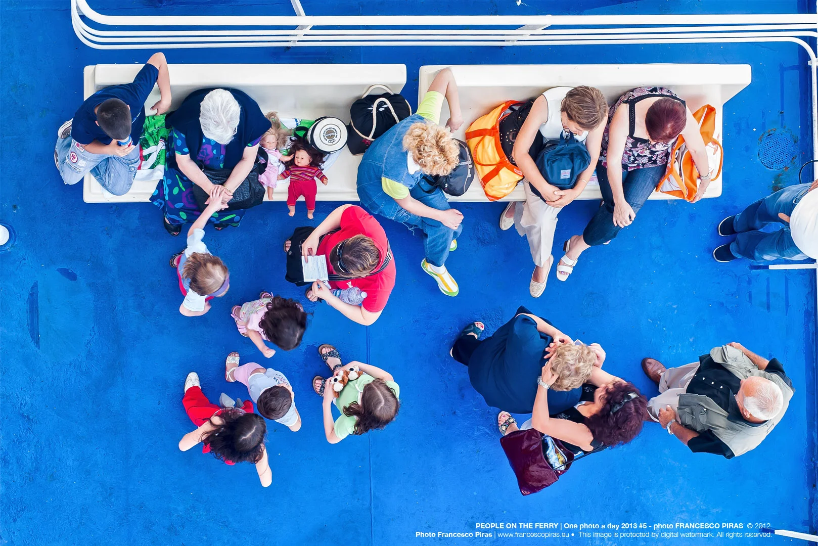 PEOPLE ON THE FERRY | One photo a day 2013 #5 - photo FRANCESCO PIRAS © 2012. Photo Francesco Piras | www.francescopiras.eu • This image is protected by digital watermark. All rights reserved.