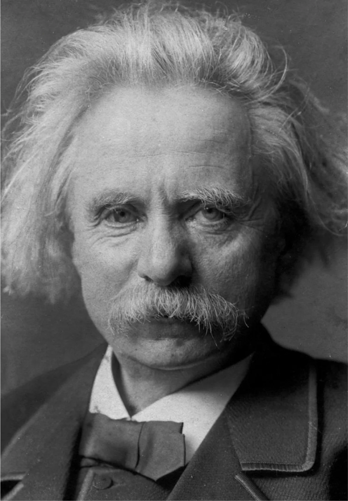 Edward Grieg (1843-1907), the Norwegian composer who's nationalistic music made him a popular hero of his home country. Though best known for his immensely popular work, In the Hall of the Mountain King , he actually did not like the piece. Note the striking resemblance to Einstein in this photo.