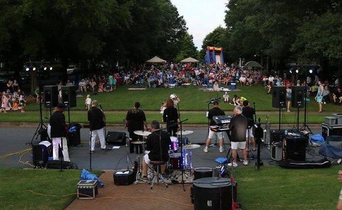 Baxter Village May 26th 2018 Crowds range over 1,000 people each year we play for nine years straight!