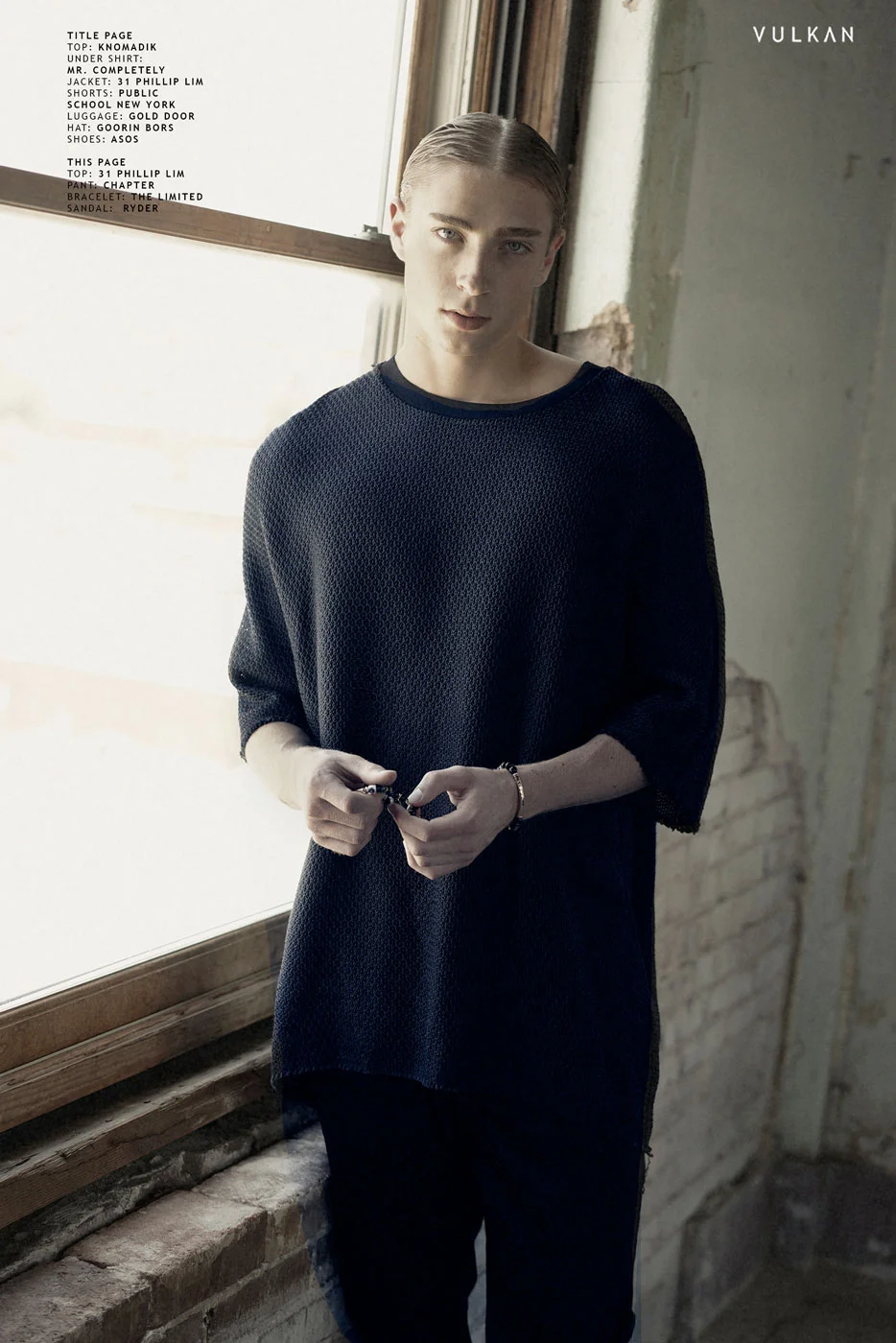  Photographer: Kenn Perry  Wardrobe Stylist: Frank Christon  Grooming: Wayne Morris&nbsp;  Model: Nate Ginsterblum/ Brink Models 