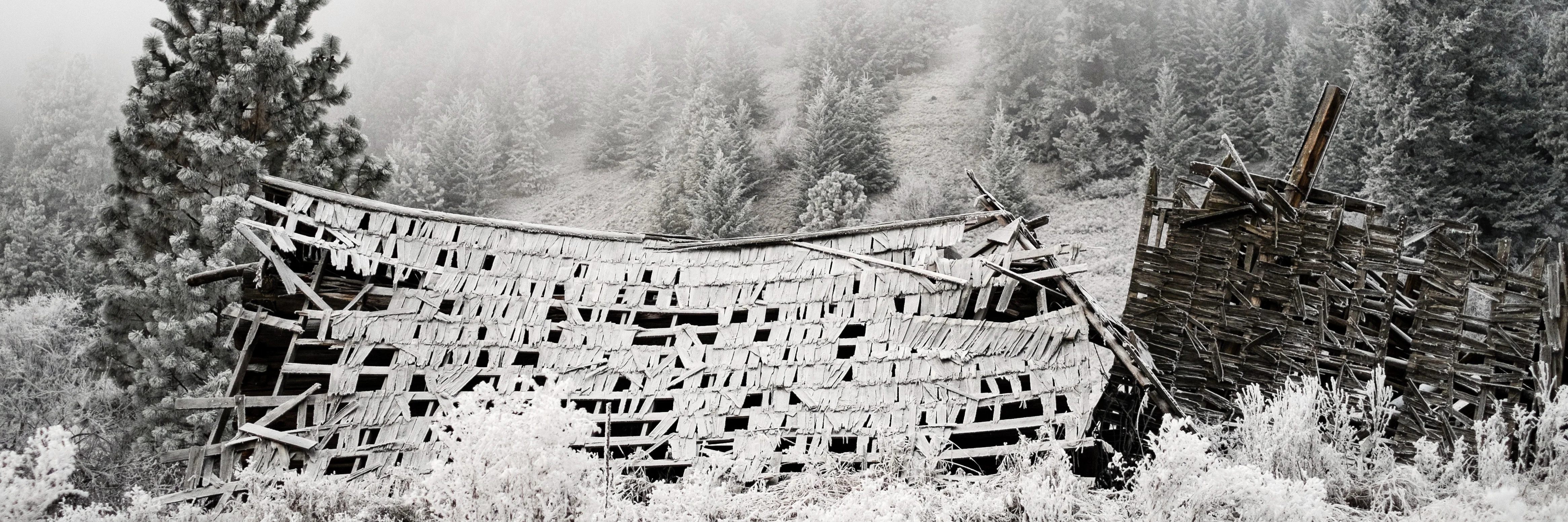 Hoar Frost at the Old Barn