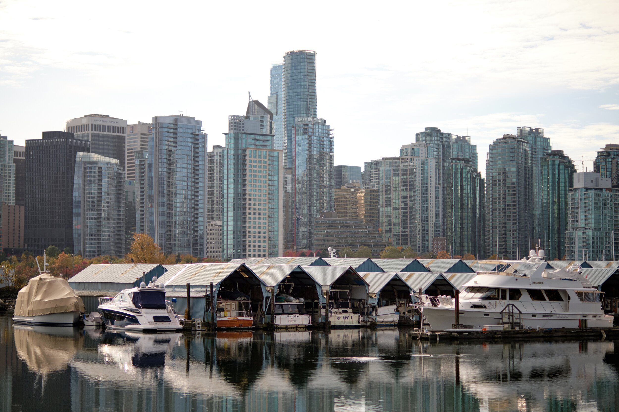Coal Harbour in Vancouver. Sample image from a Fujifilm XF 50mm f/1 R WR