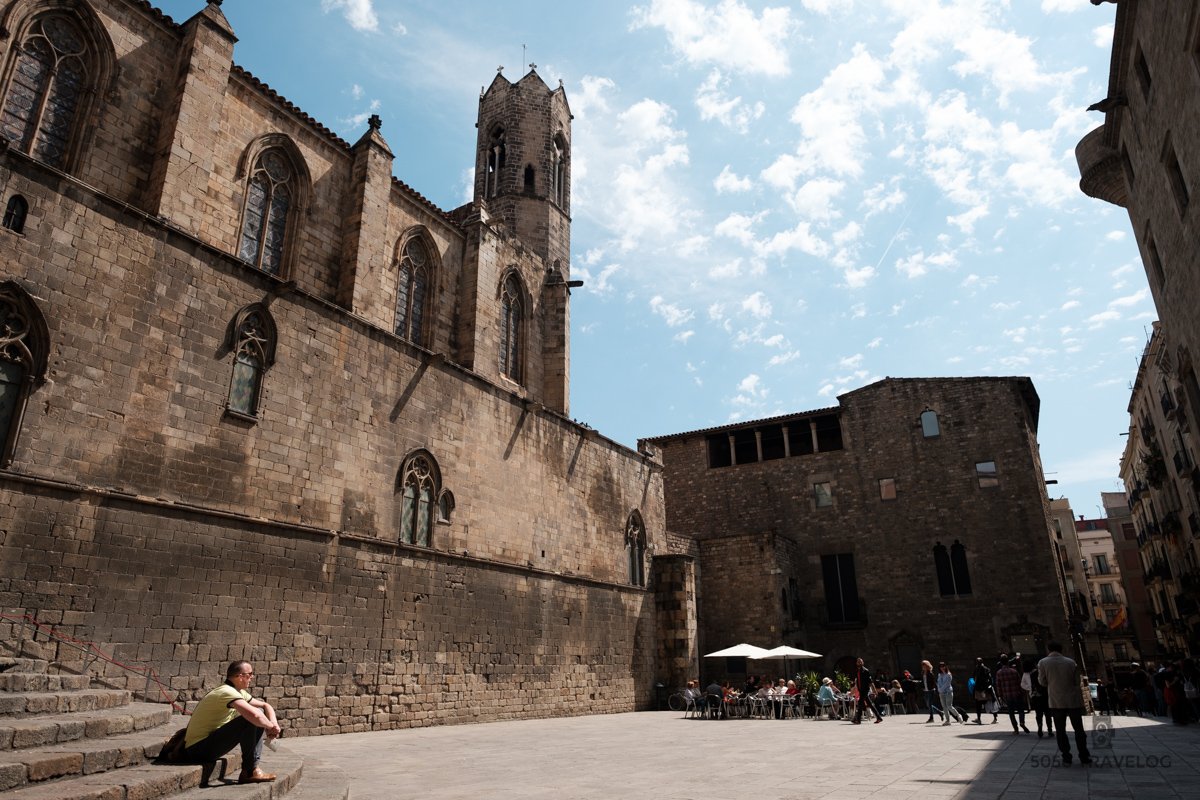 Soaking up the sun in Barcelona