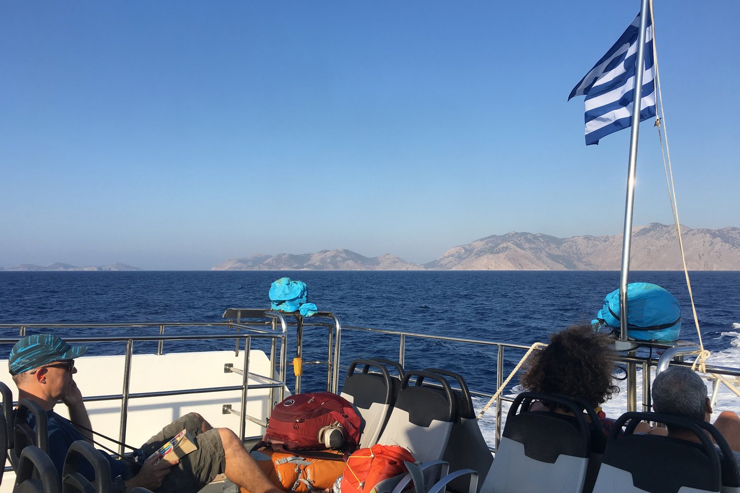 On the ferry from Symi to Rhodes