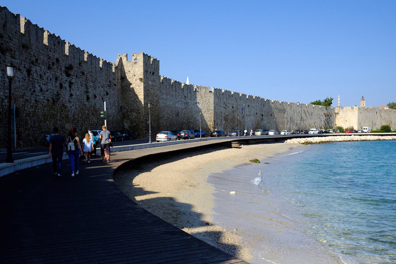 The walled city of Rhodes