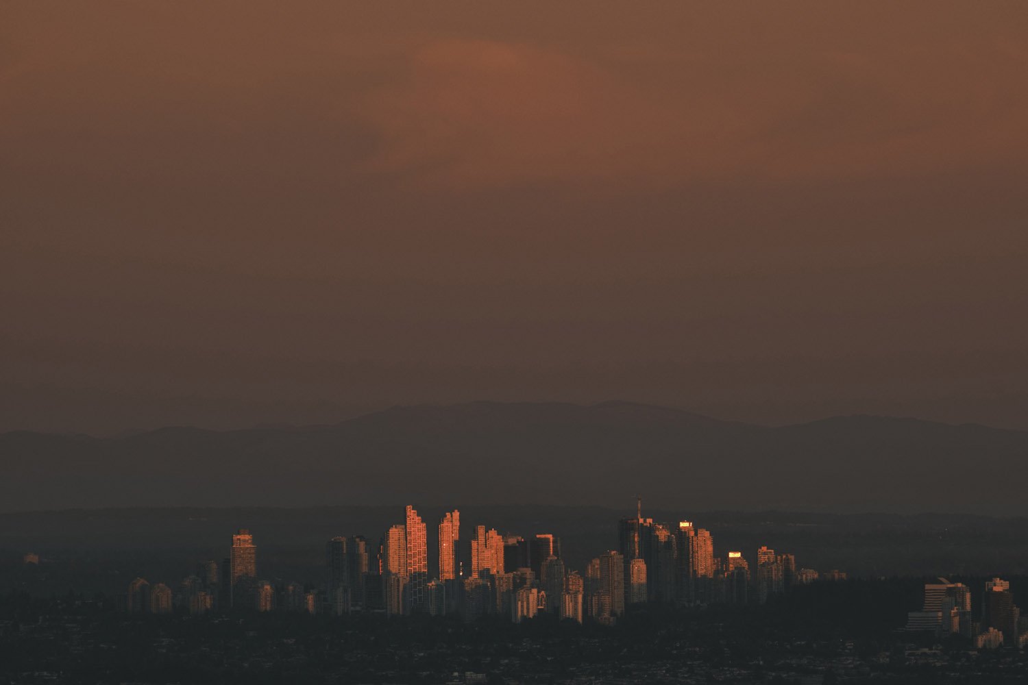 Burnaby at sunset