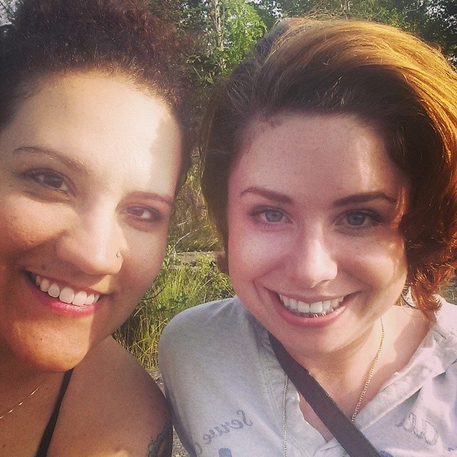 My cousin (on right) and I