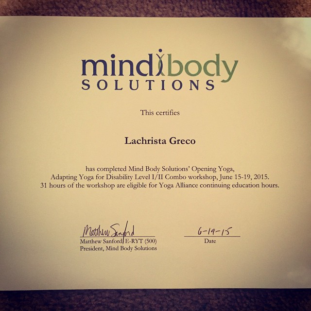 My certificate!