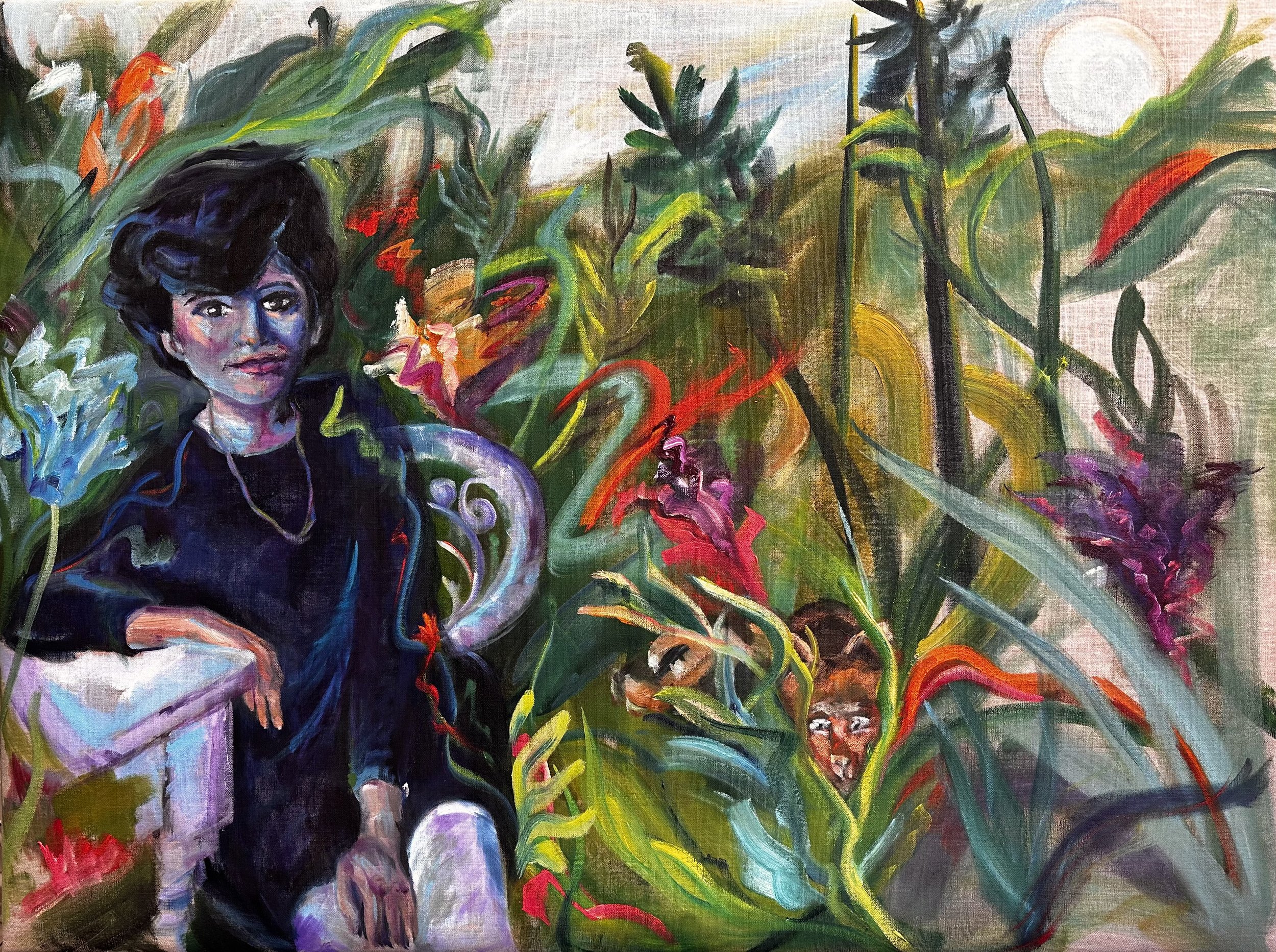  Jungle Dream _30”x40”  _oil on  linen _POR 