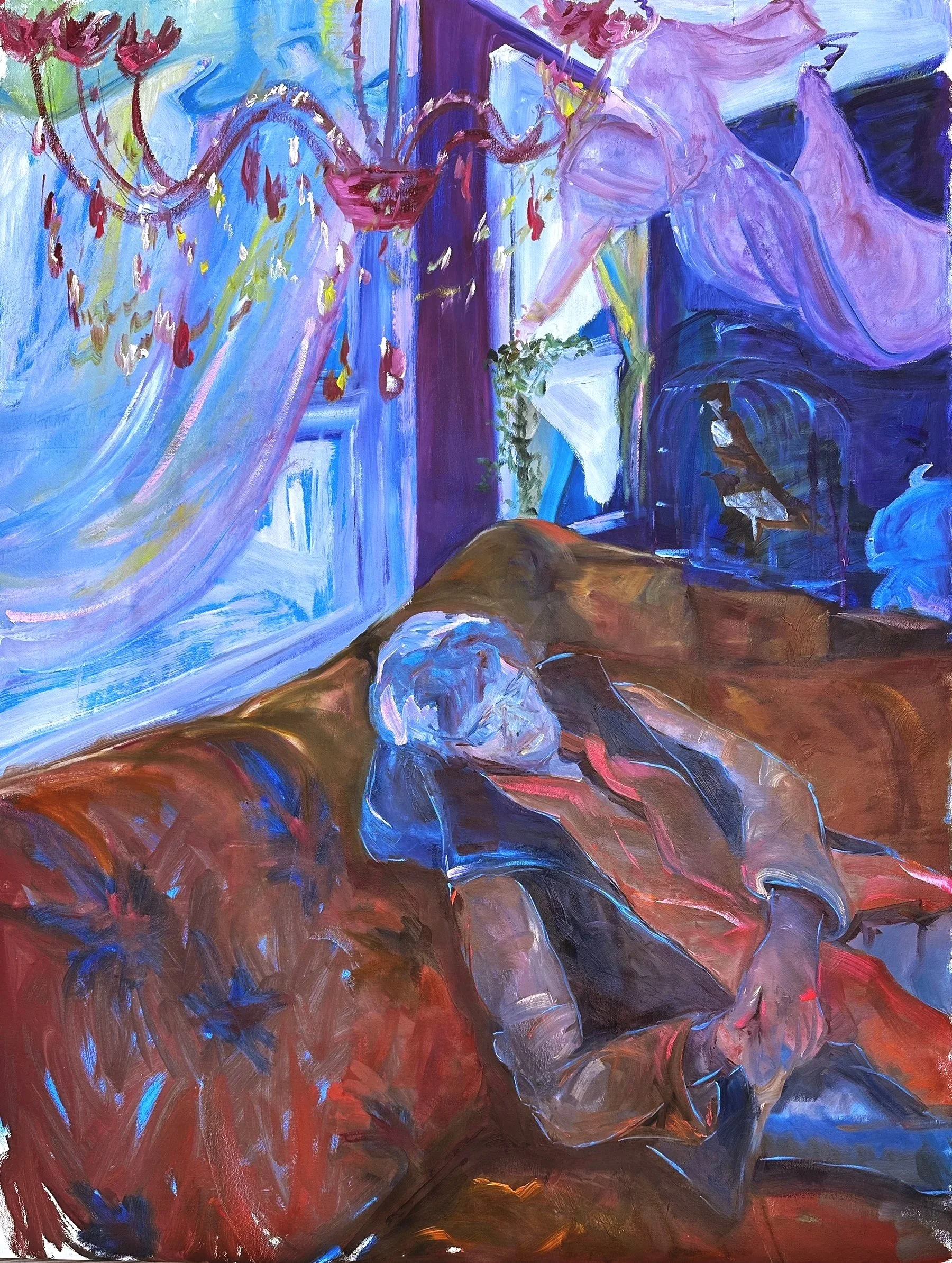 Waiting for the Dream_36” x 48”_Oil on linen_POR