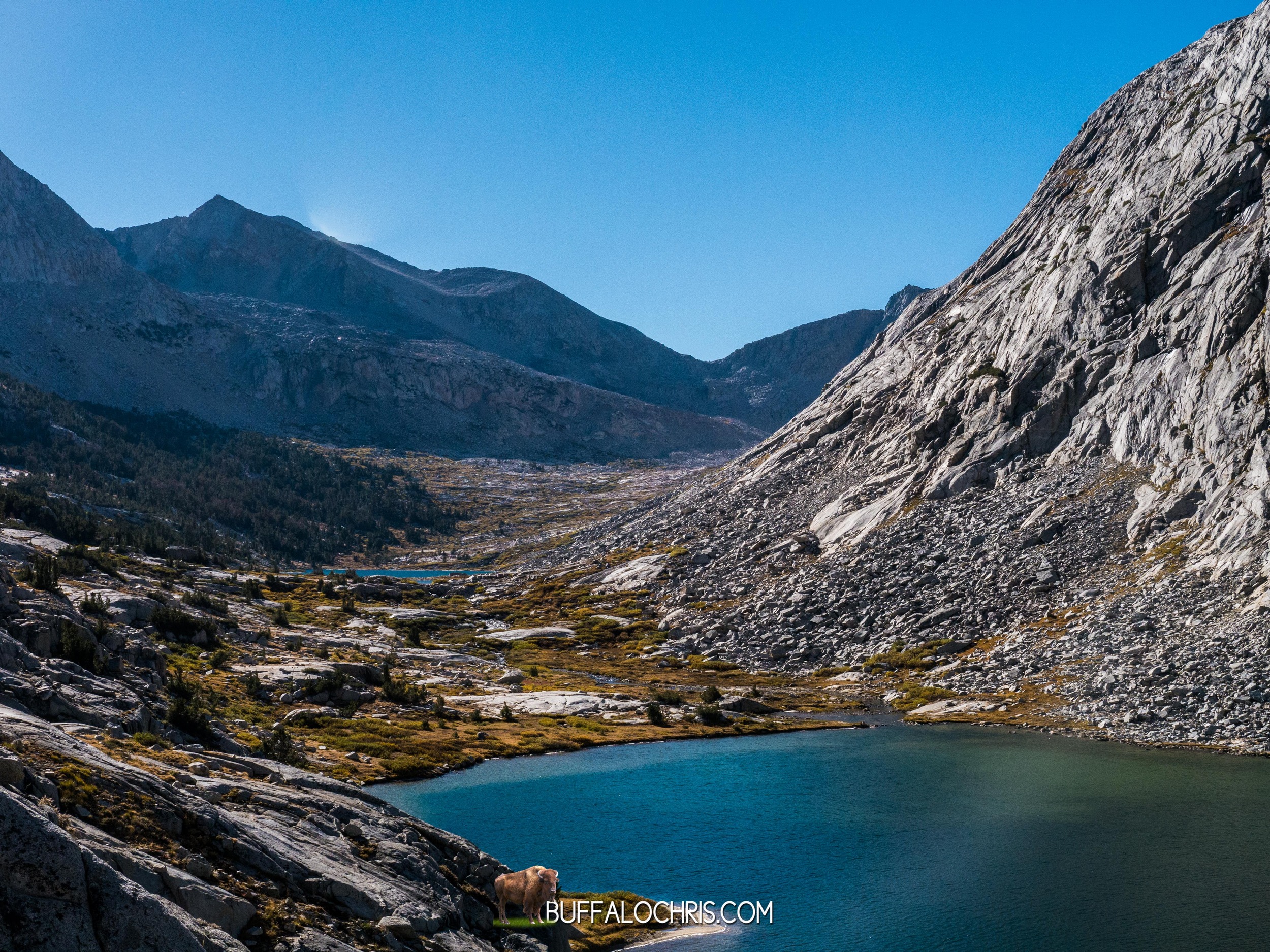 Mather way in the distance. Palisade Lakes.&nbsp;