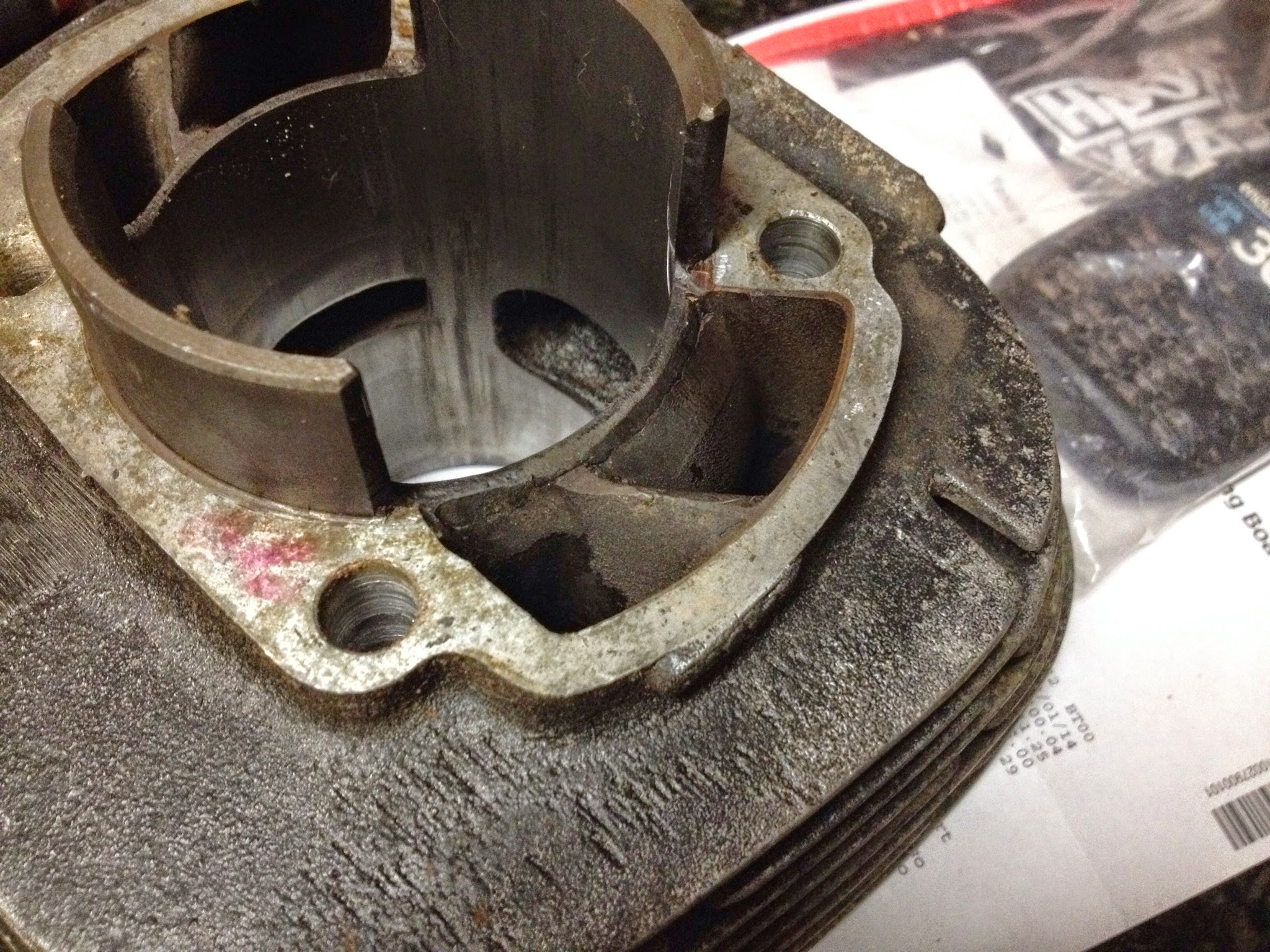 Some grinding done to the xfer ports before I got there