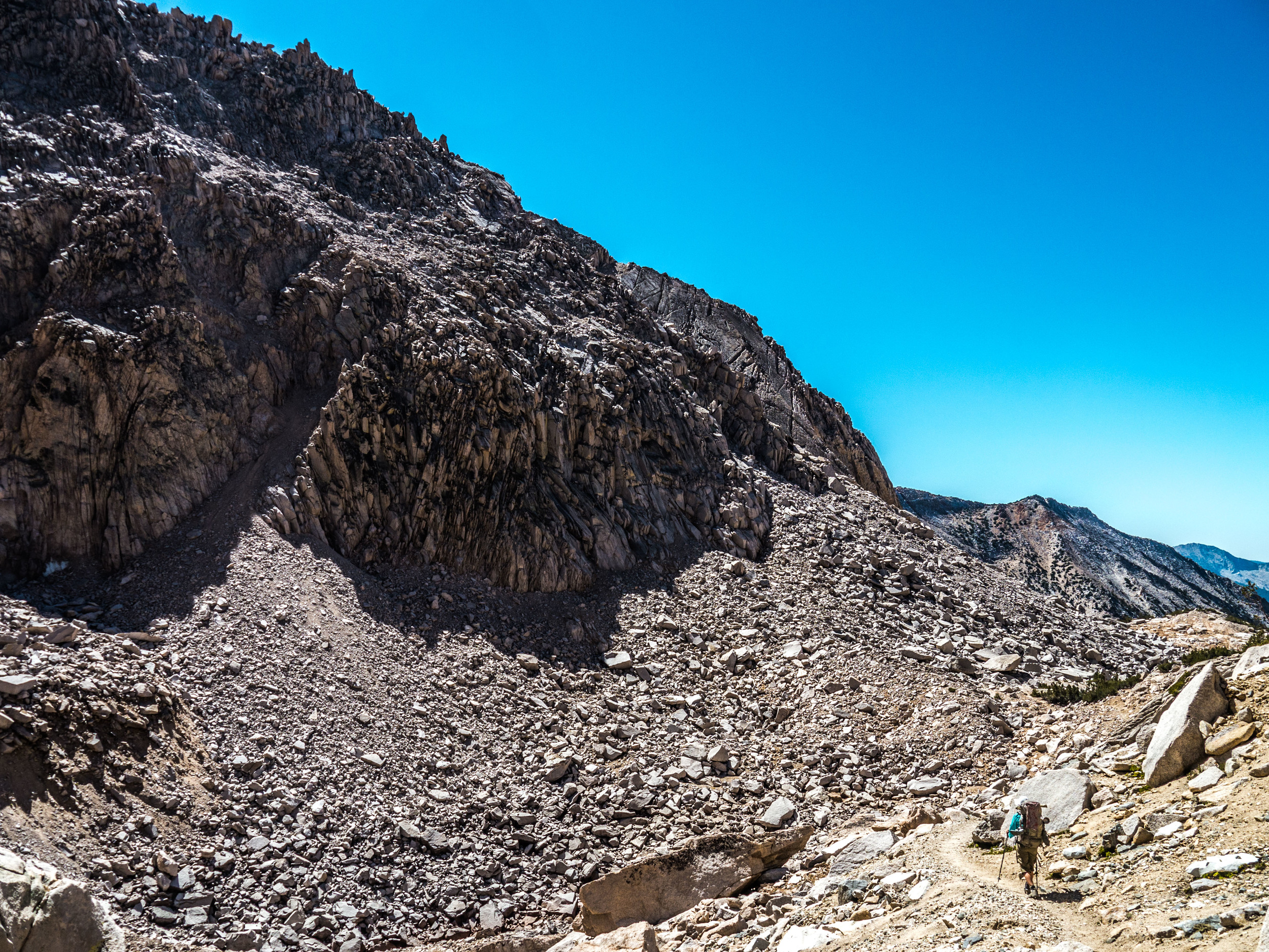 Descending Glen Pass