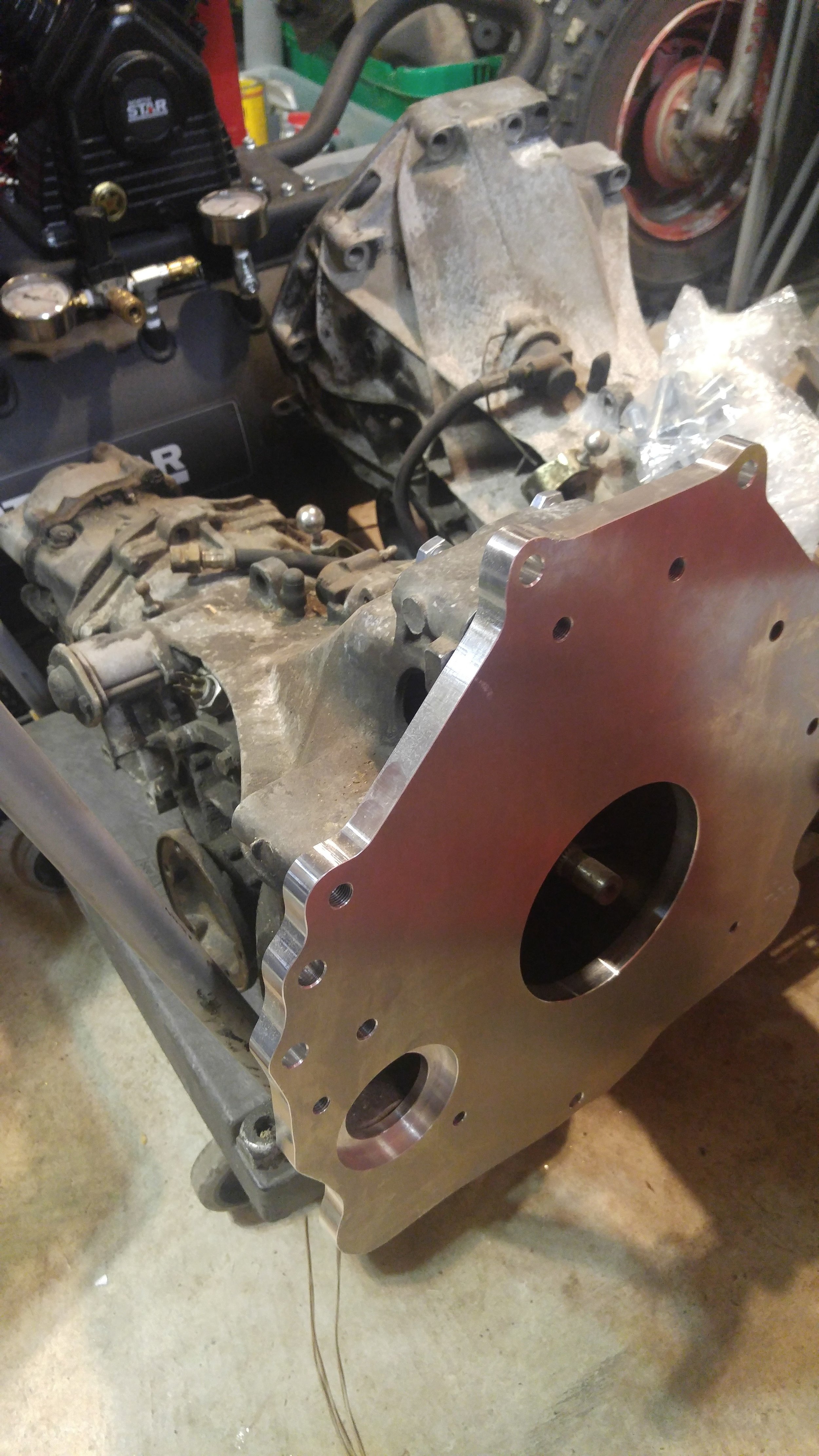 Got the transaxles as a pair. Hard to find these, so when they both showed up in Houston a few miles from work, I had to get both. Originally from an Audi 5000 front wheel drive car.