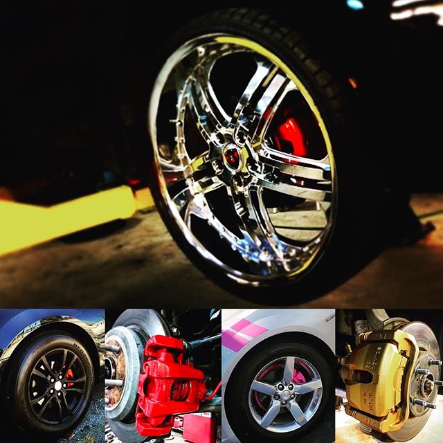 Give your vehicle a new look! Get all four brake calipers painted for only $120.00. Call and schedule your appointment now 708.474.6625 
#caliperpaint #merceliwheels #forzacustoms