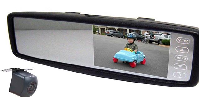 Accele rear view mirror with back up camera package deal, on sale for only $249.99. Installation included call and schedule your appointment now! 708.474.6625