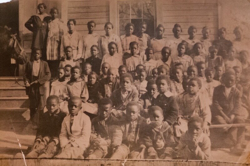 Students of the school started by the Baptist Association, picture taken apprx. 1920 or 21
