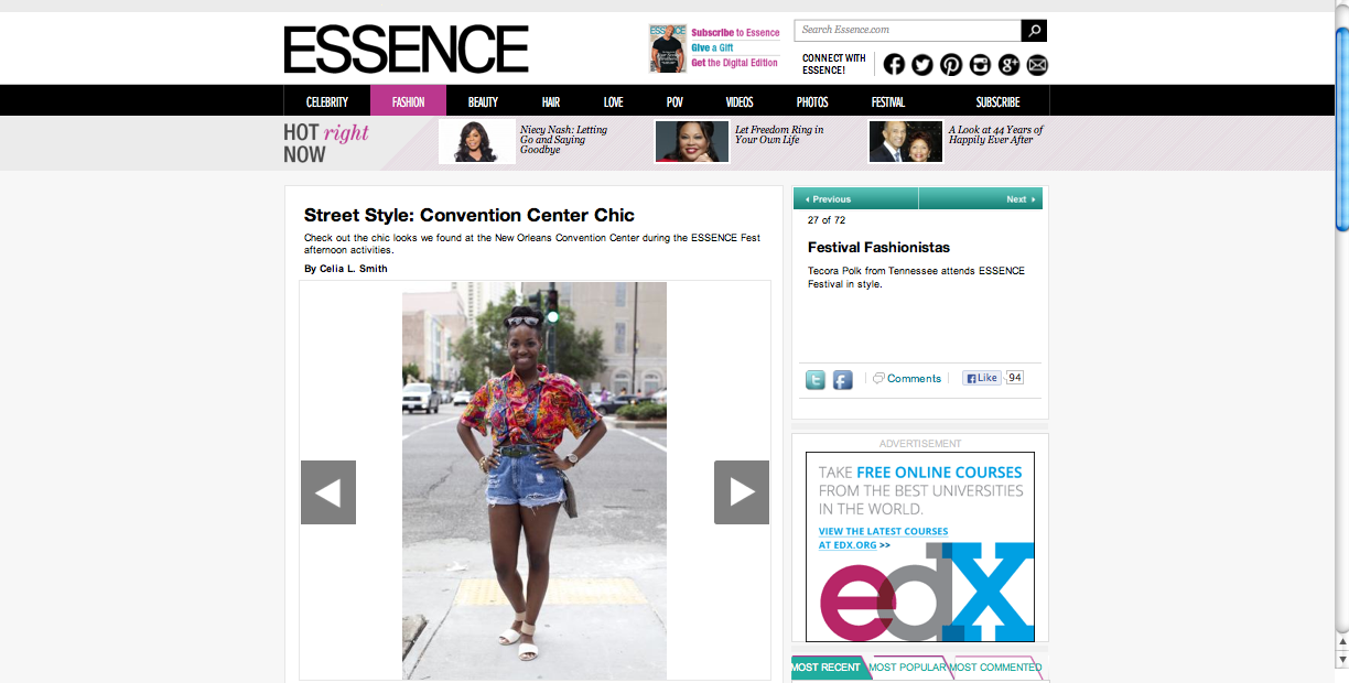 Essence Festival 2013 Street Style feature  