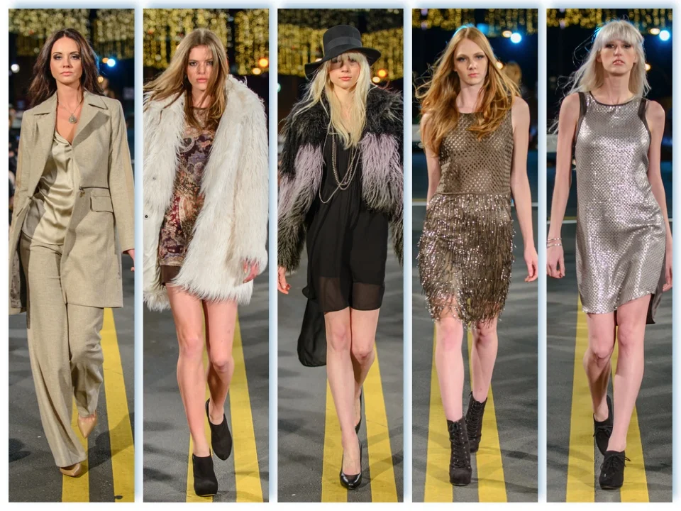The luxe line of the night was SW3 Bespoke. This UK based line displayed edginess, sexiness and boho chic "London Cool". The models were draped in furs and fine fabrics. 