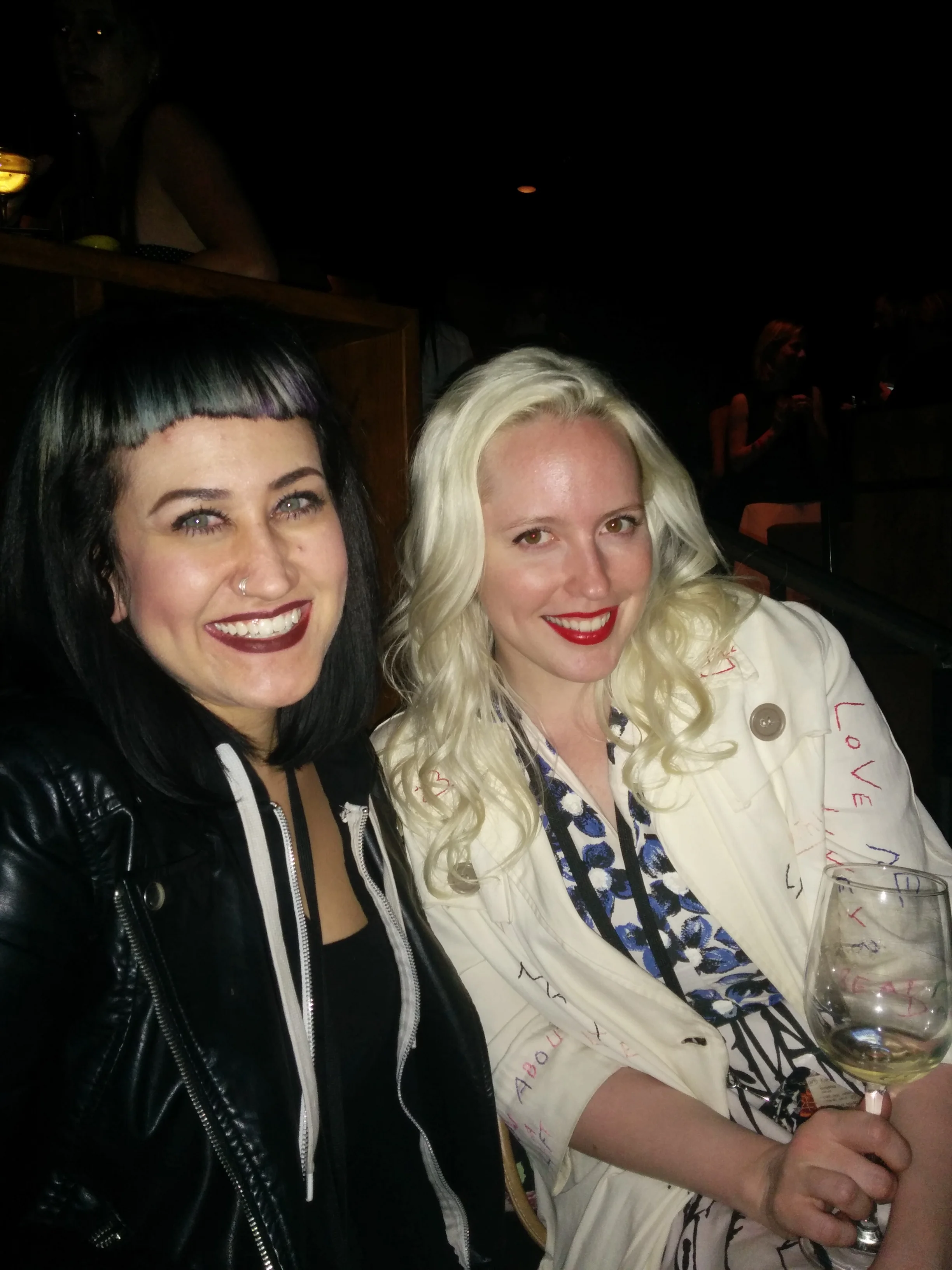  Afterparty funners. Christina and Carmen Jaudon of The Close Case Vintage Boutique