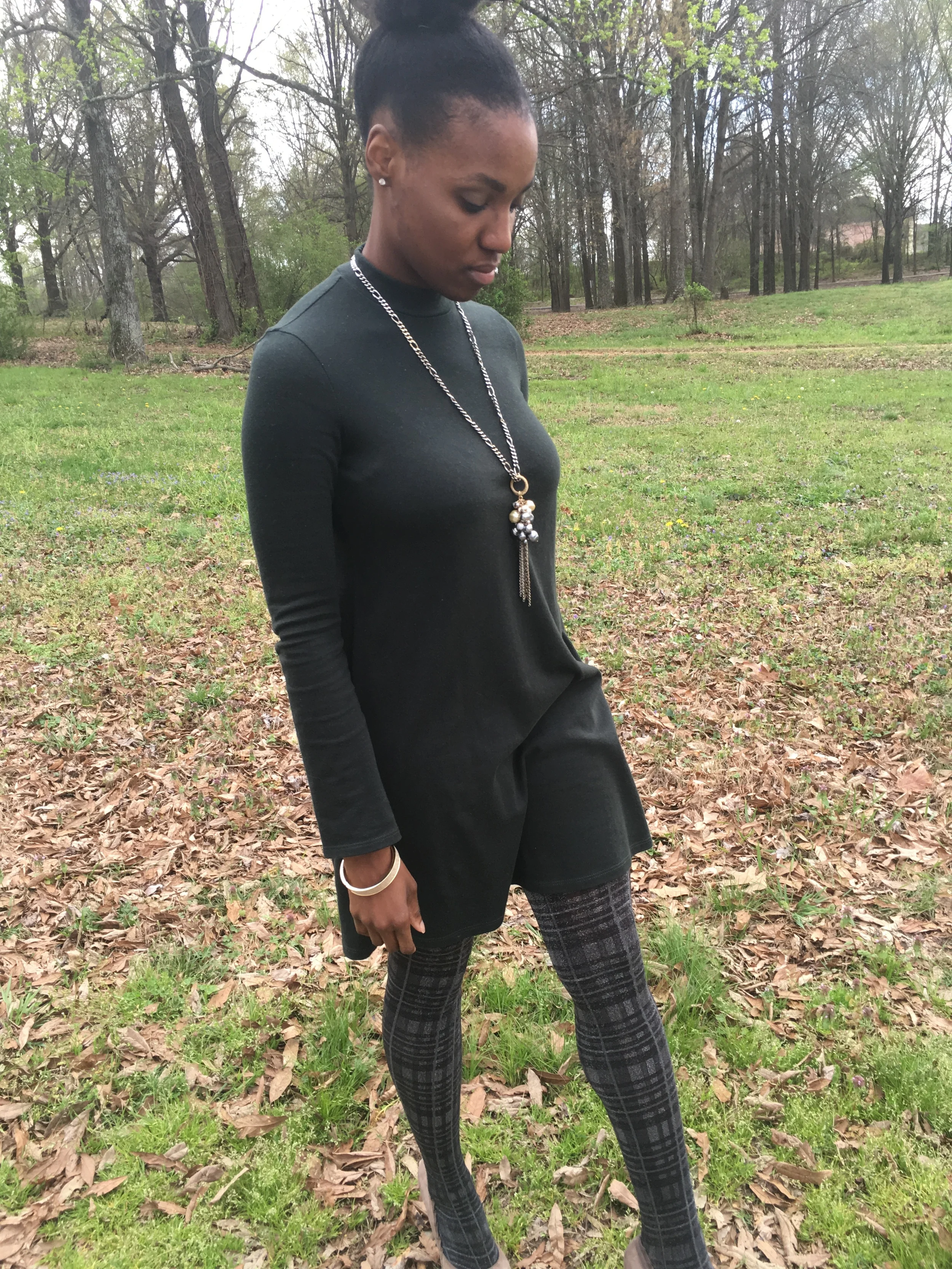 outfit details: dress - Zara (here); tights: gifted (here); shoes: Gianni Bini c/o Dillards (here)