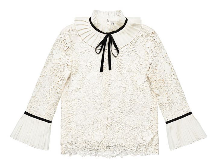 White lace blouse