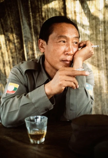 General Khun Sa, accused of being the greatest opium warlord and heroin trafficker of all time. Khun Sa controlled an area the size of England. He claimed 52 DEA assassination attempts against him.