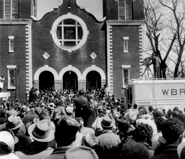 Brown Chapel AME Church in Selma during the marches in 1965