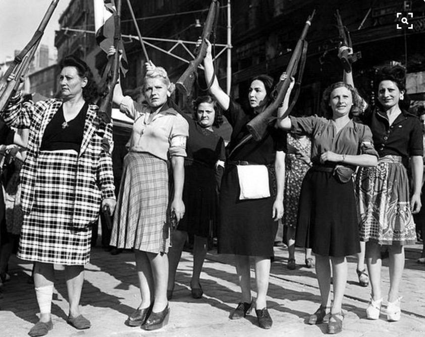 Brave French members of the Résistance who helped defeat the Nazi occupation of France, 1943.