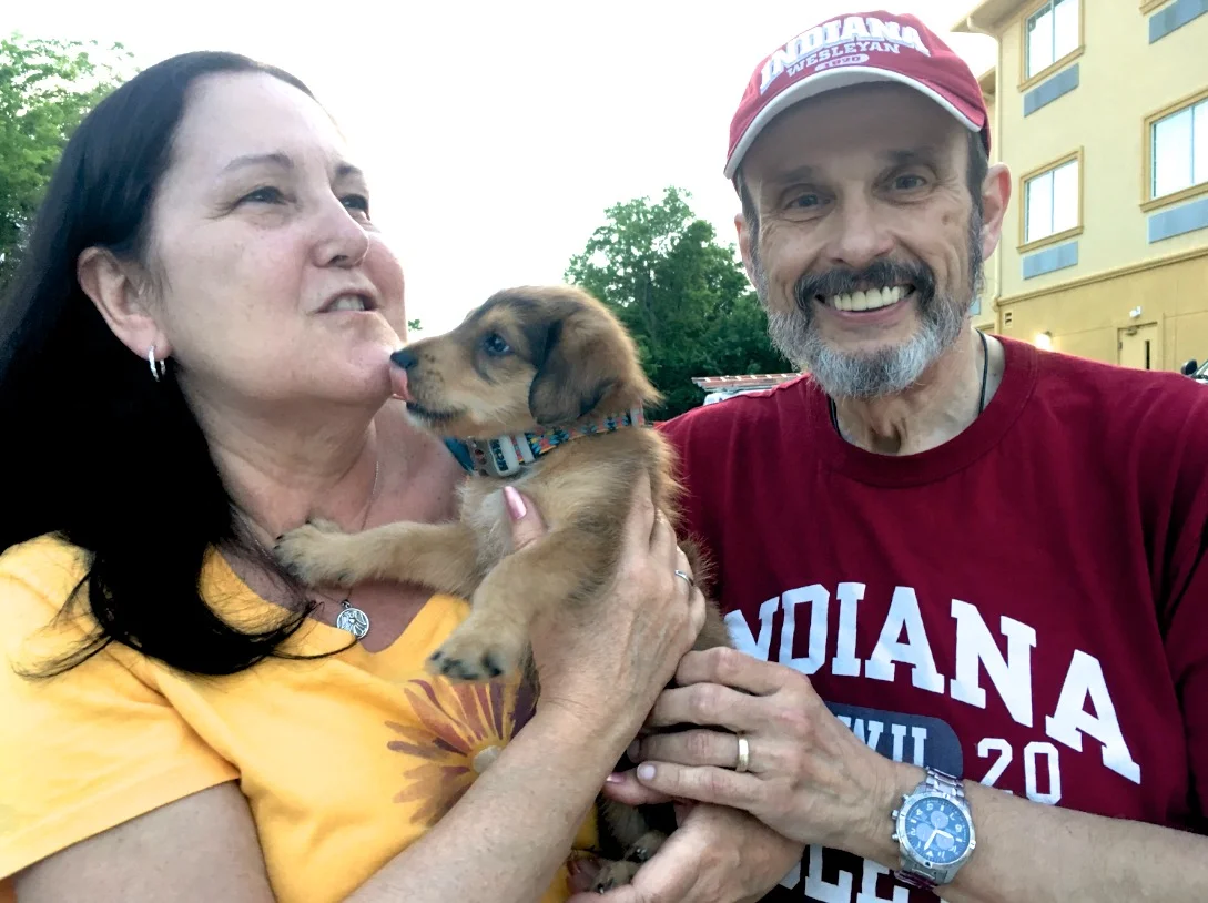 The Puppy with Harlana and Ken Steppe.
