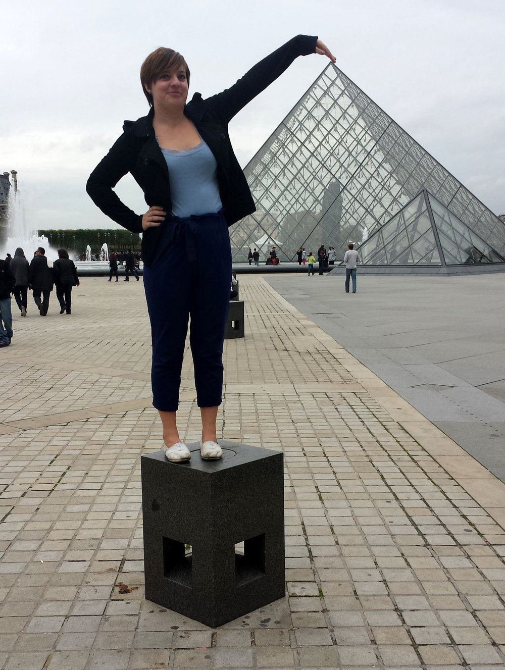  Perhaps the most touristy photo in Paris...  