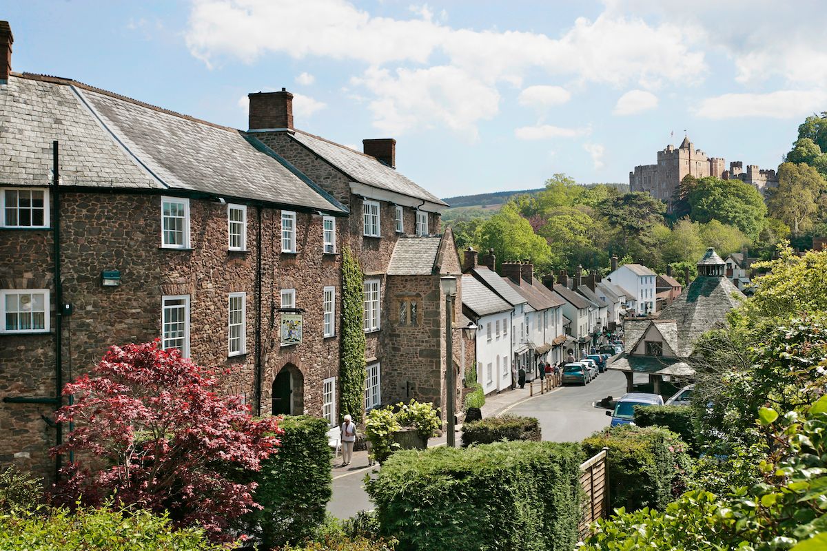 Dunster's beautiful medieval street.