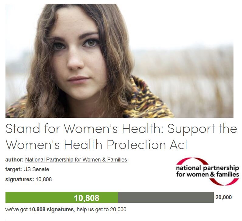 Petition #6: Stand For Women's Health: Support The Women's Health Protection Act