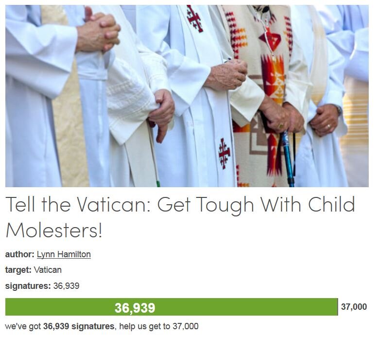 Petition #11: Tell The Vatican: Get Tough With Child Molesters!