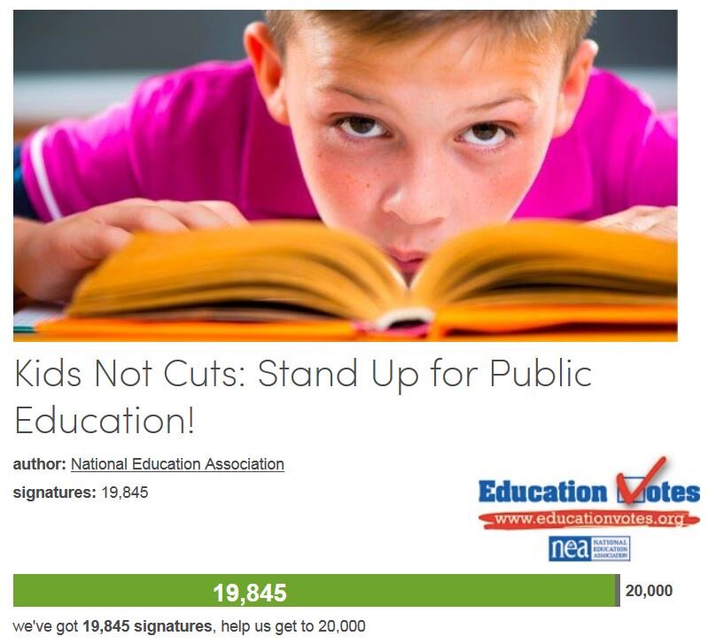 Petition #17: Kids Not Cuts: Stand Up For Public Education!