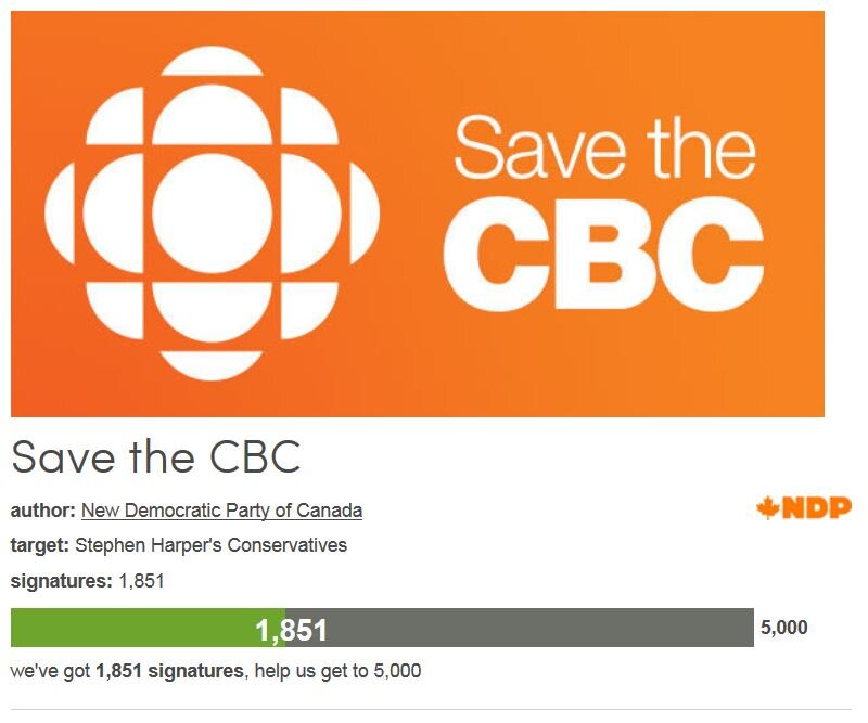 Petition #61: Save The CBC