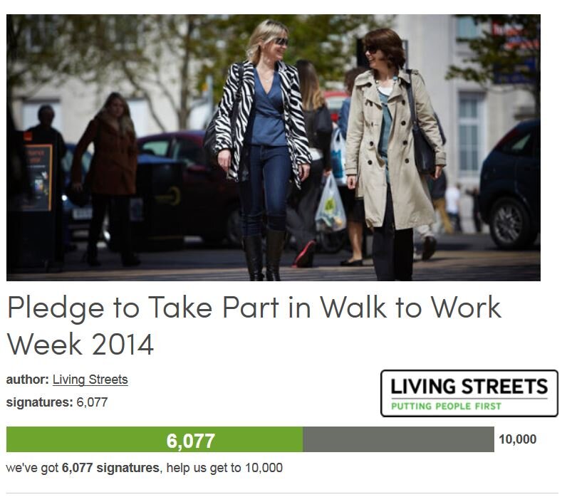 Petion #70: Pledge To Take Part In Walk To Work Week 2014
