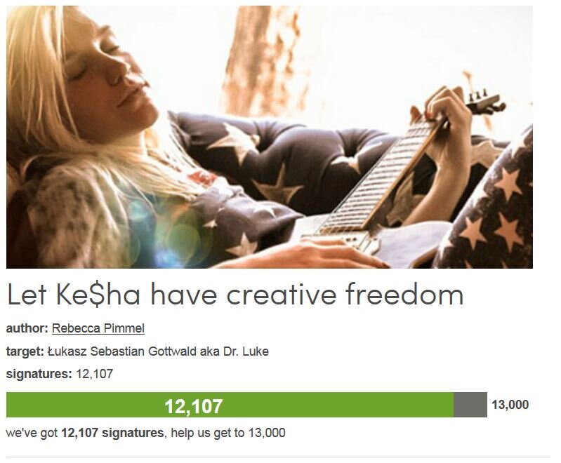 Petition #87: Let Ke$Ha Have Creative Freedom.