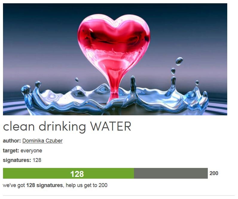 Petition #123: Clean Drinking WATER