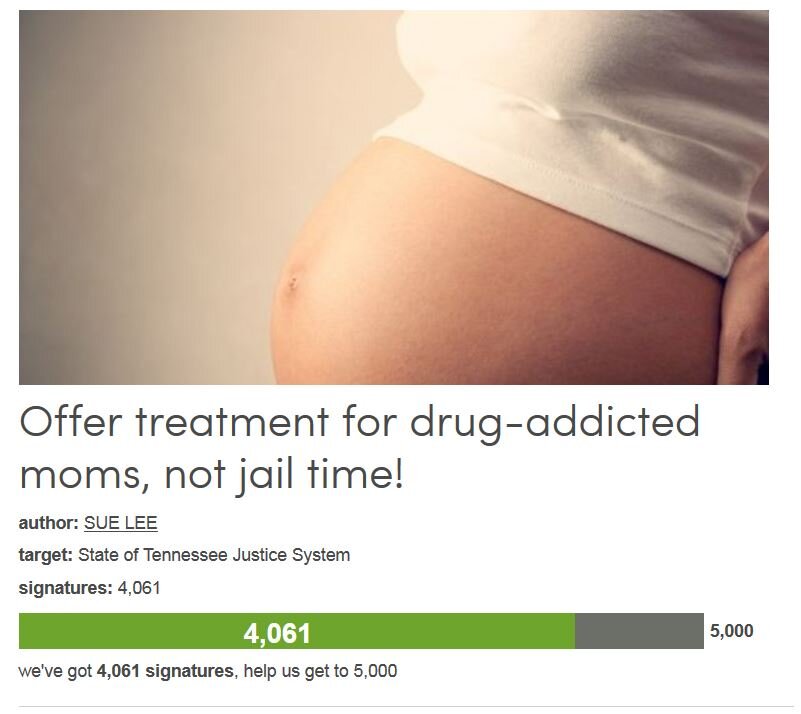 Petition #143: Offer Treatment For Drug-Addicted Moms, Not Jail Time!