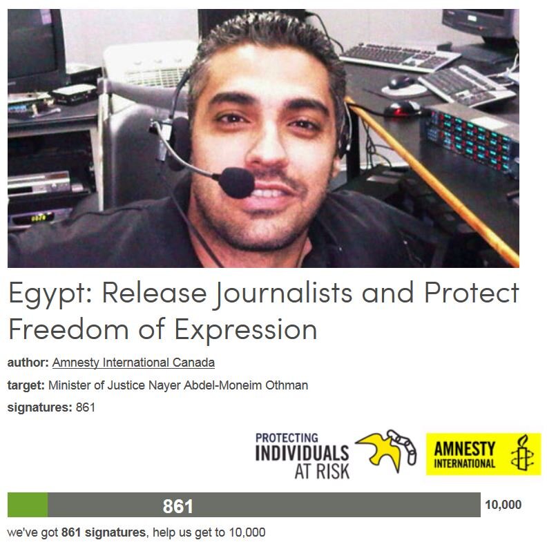 Petition #156: Egypt: Release Journalists And Protect Freedom Of Expression