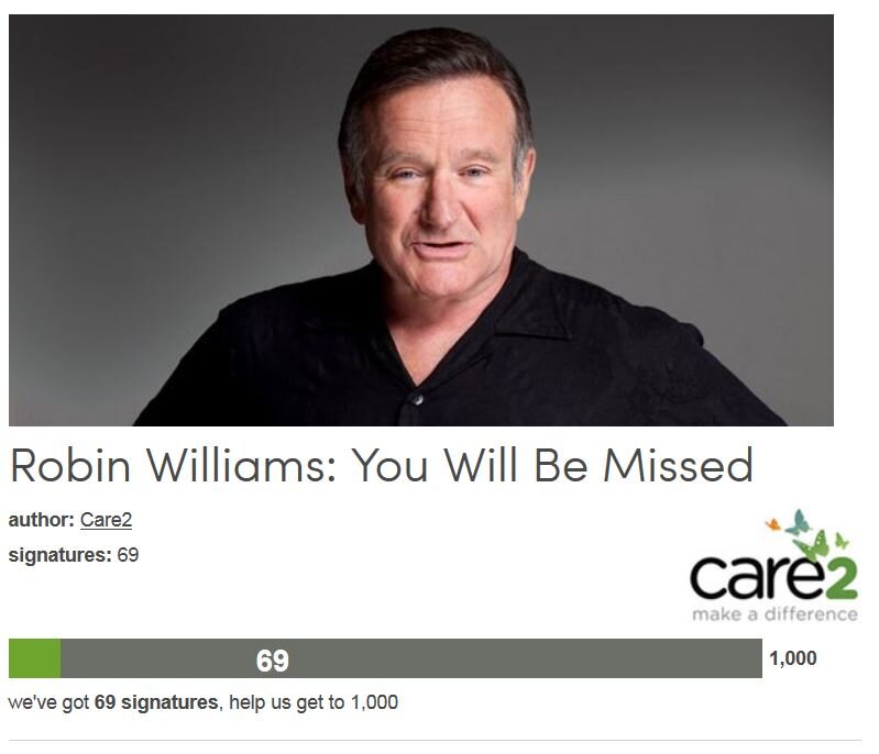 Petition #167: Robin Williams: You Will Be Missed