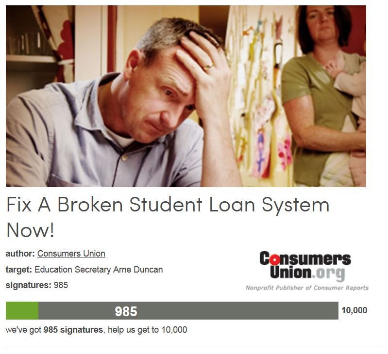 Petition #171: Fix A Broken Student Loan System Now!