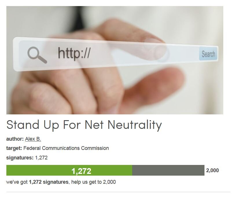 Petition #200: Stand Up For Net Neutrality