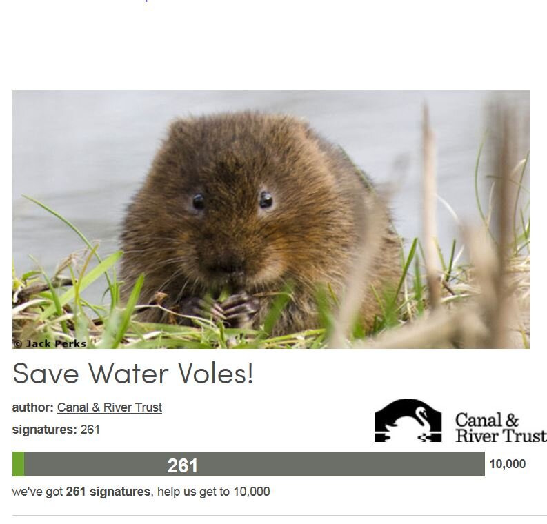 Petition #207: Save Water Voles!