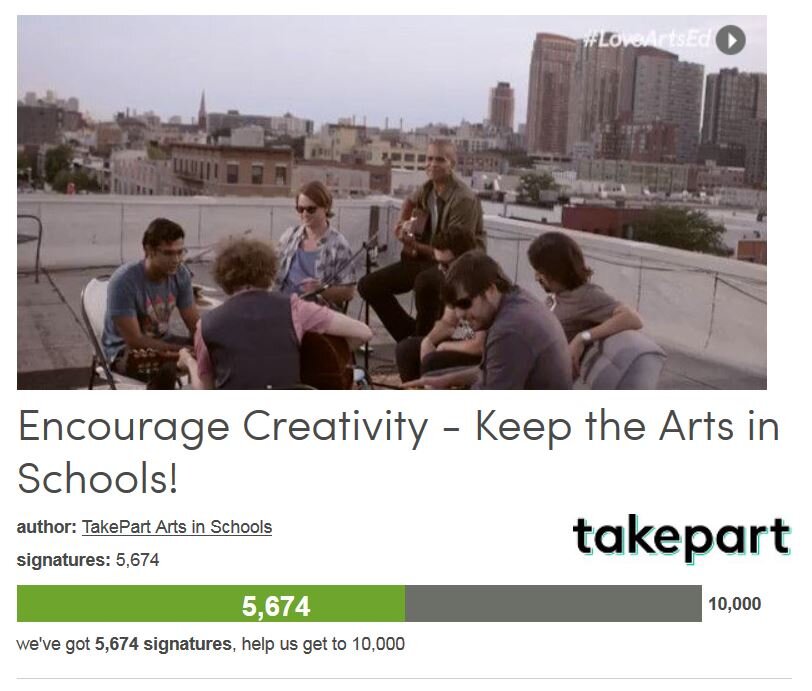 Petition #260: Encourage Creativity - Keep The Arts In Schools!