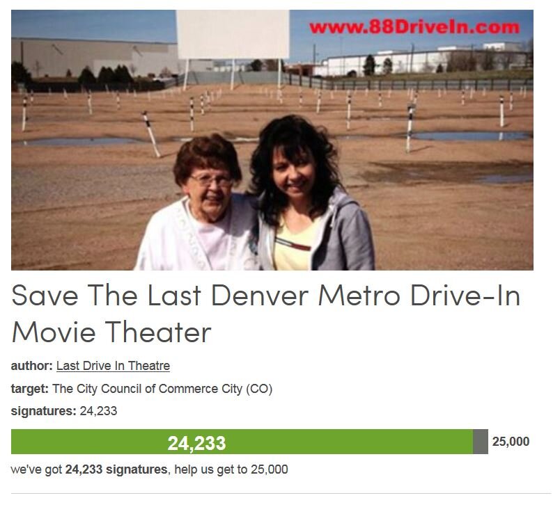 Petition #261: Save The Last Denver Metro Drive-In Movie Theater