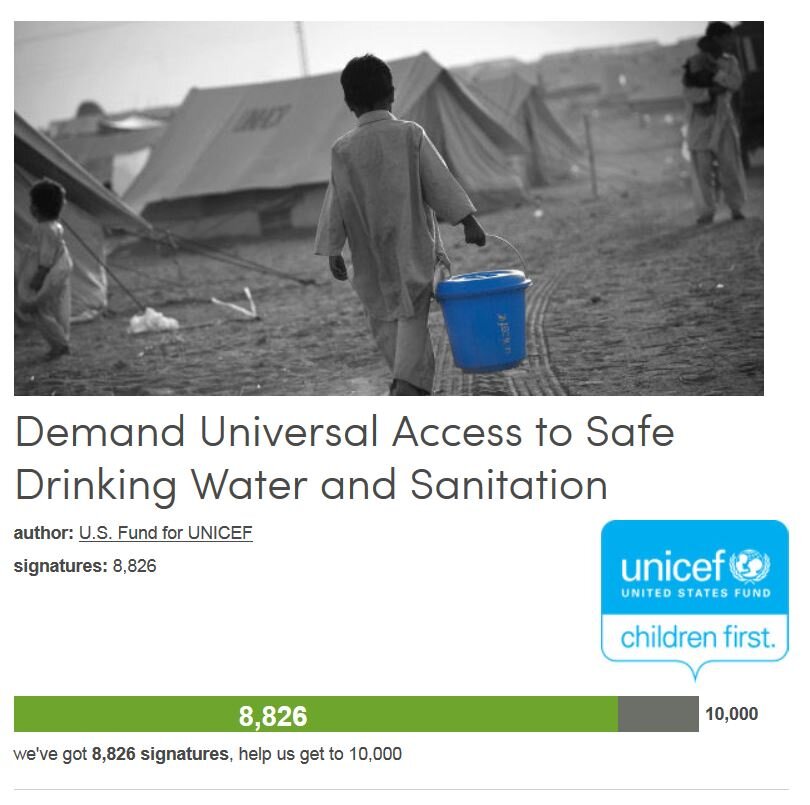 Petition #262: Demand Universal Access To Safe Drinking Water And Sanitation