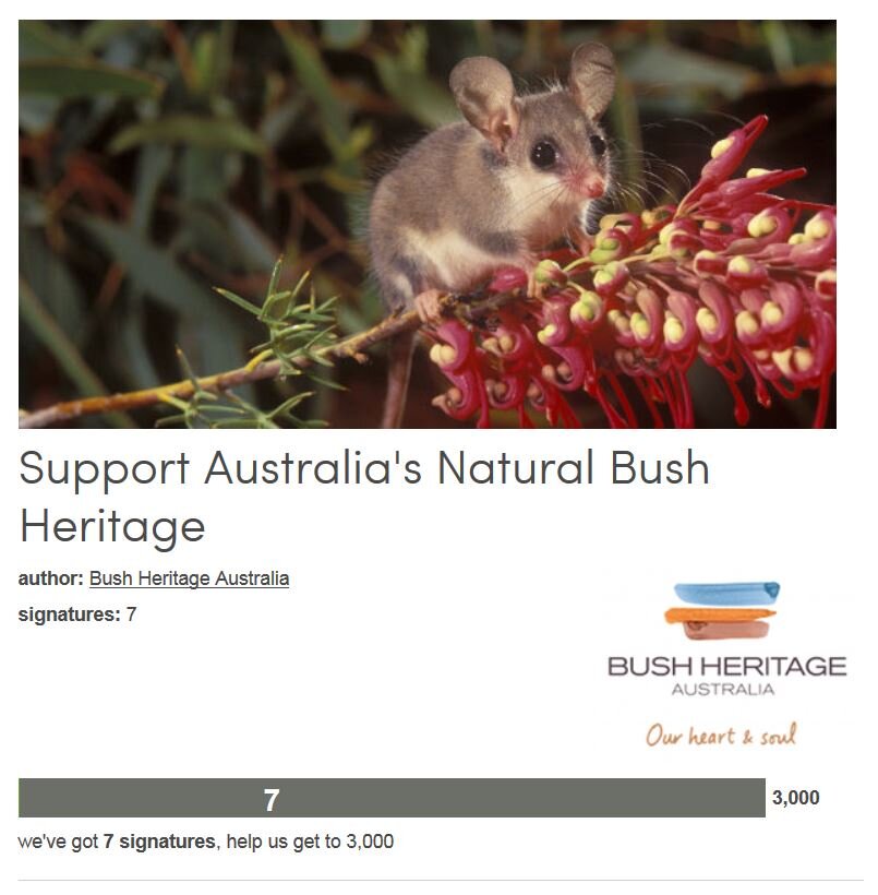 Petition #265: Support Australia's Natural Bush Heritage