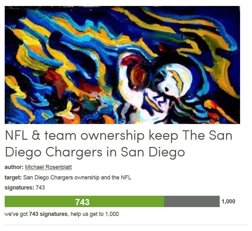 Petition #268: NFL &amp; Team Ownership Keep The San Diego Chargers In San Diego